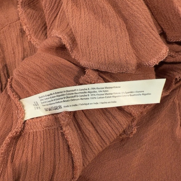 FREE PEOPLE ONE womens size M Adella strappy crochet handkerchief hem mini dress - Picture 6 of 10